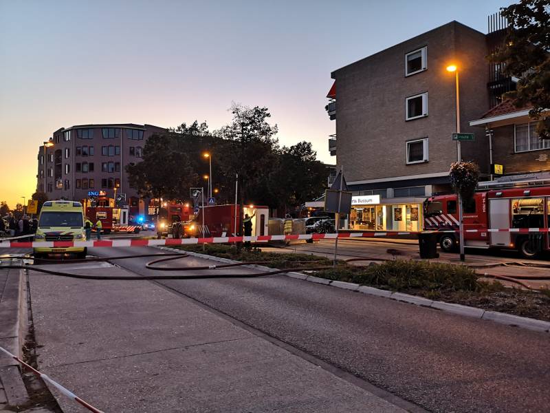 Grote brand in restaurant PepiÂ’s