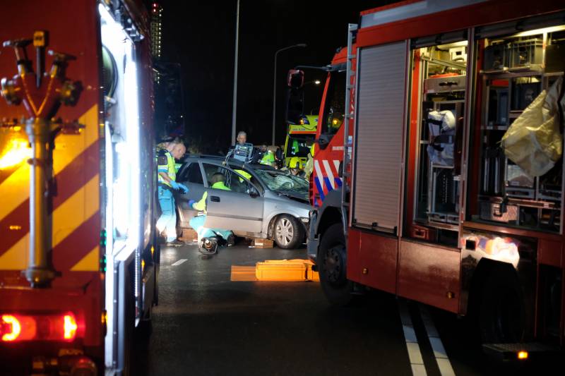 Ravage na zwaar ongeval op Schenkviaduct