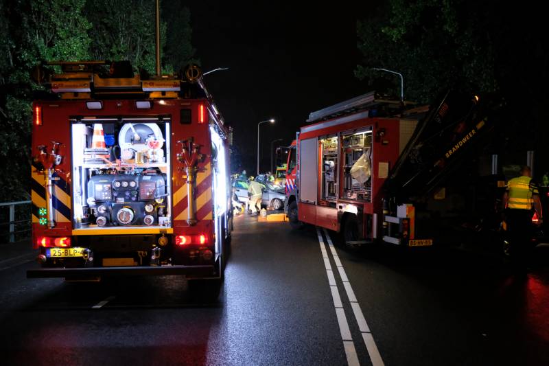 Ravage na zwaar ongeval op Schenkviaduct