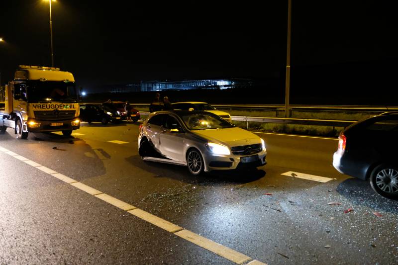 Zwaar ongeval met meerdere voertuigen