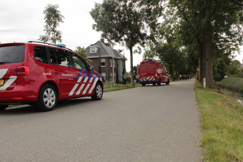 Graafmachine raakt hoofd gasleiding