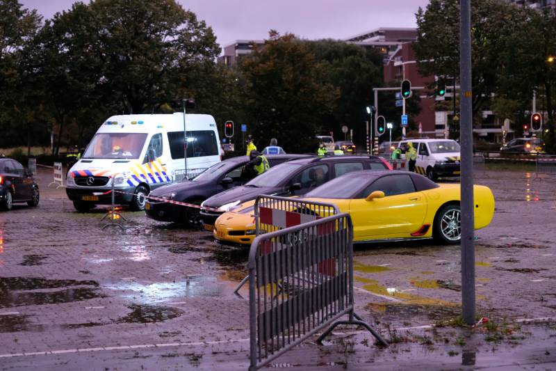 Grote controle op parkeerplaats