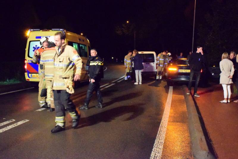 Gewonde na frontale aanrijding
