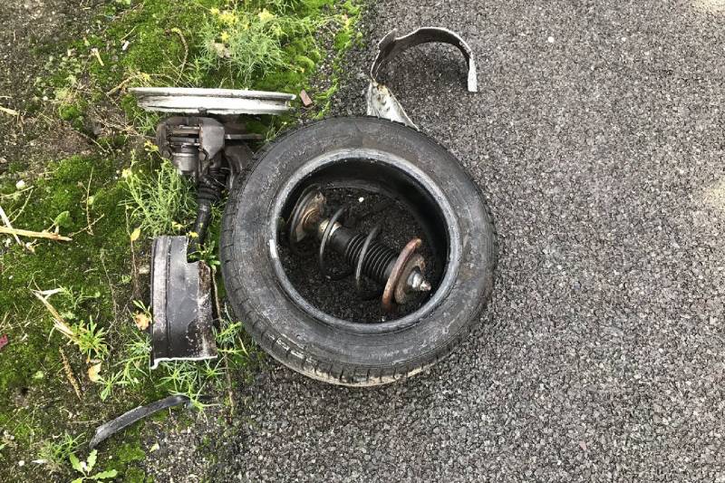 Flinke schade na uitwijkmanoeuvre