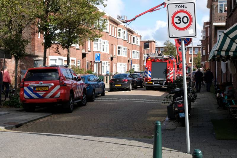 Brand in keuken portiekwoning in Oostbroek-Noord