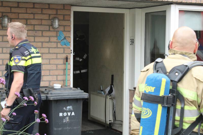 Woning Zielhorst vol rook na brand in trapkast