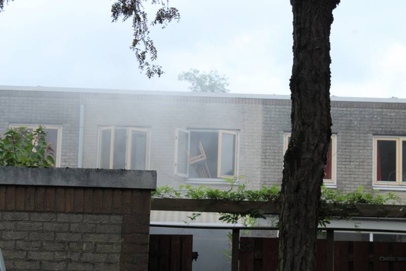 Woning Zielhorst vol rook na brand in trapkast