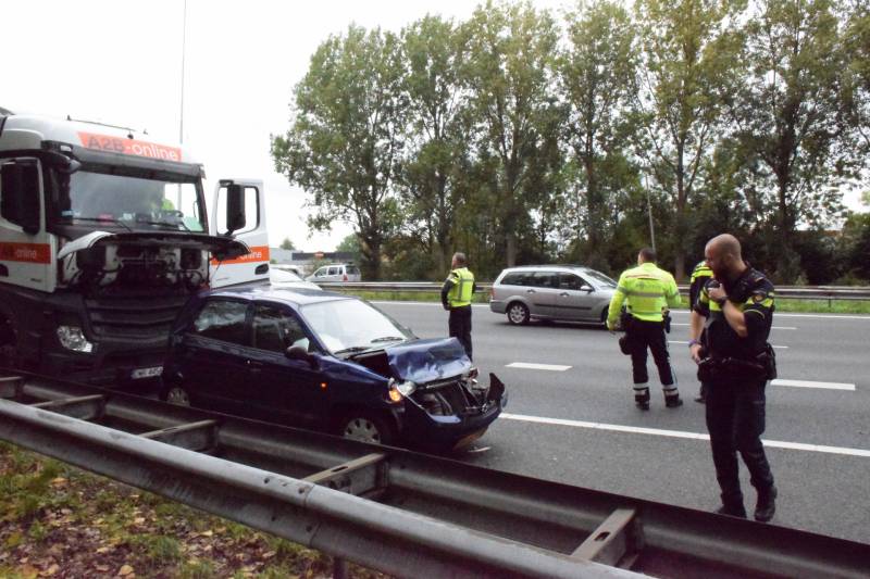 Meerdere voertuigen betrokken bij aanrijding