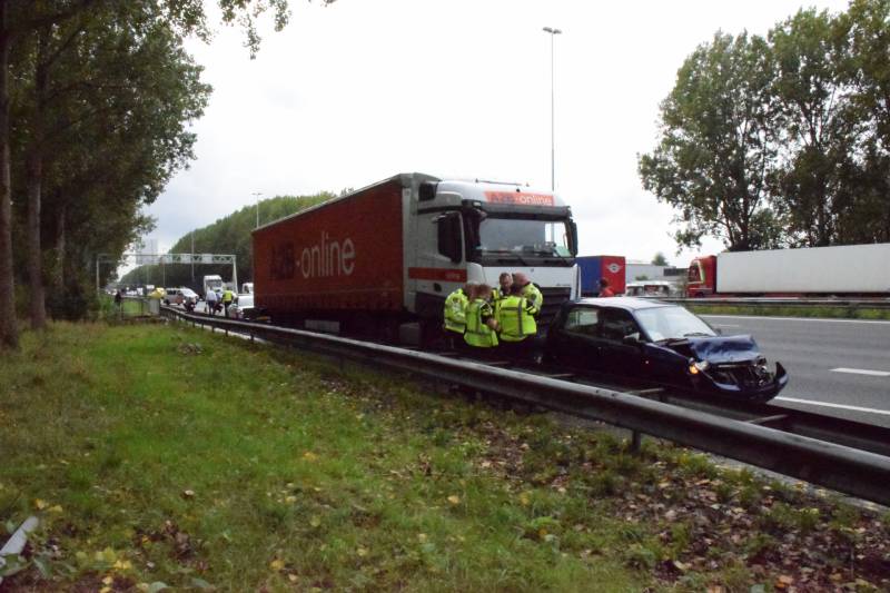 Meerdere voertuigen betrokken bij aanrijding