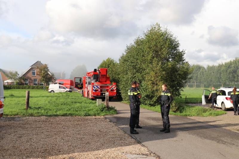 Brand in hooiopslag