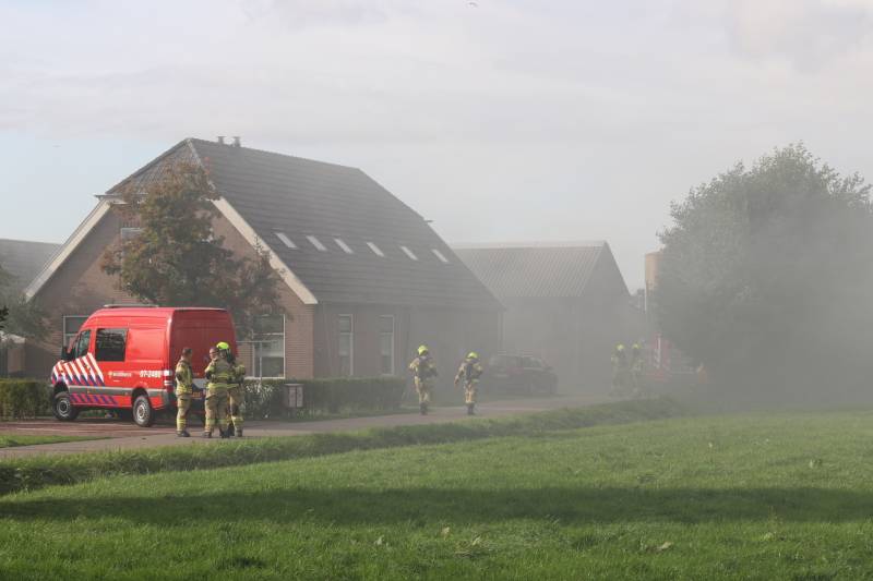 Brand in hooiopslag