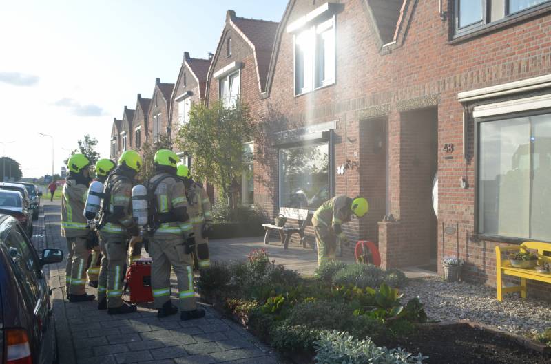 Brand in meterkast van woning