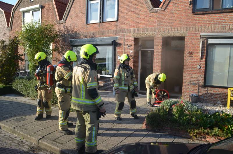 Brand in meterkast van woning