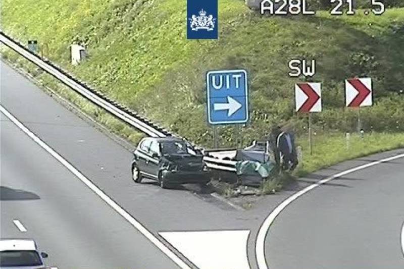 Automobilist ramt Rimob bij afslag