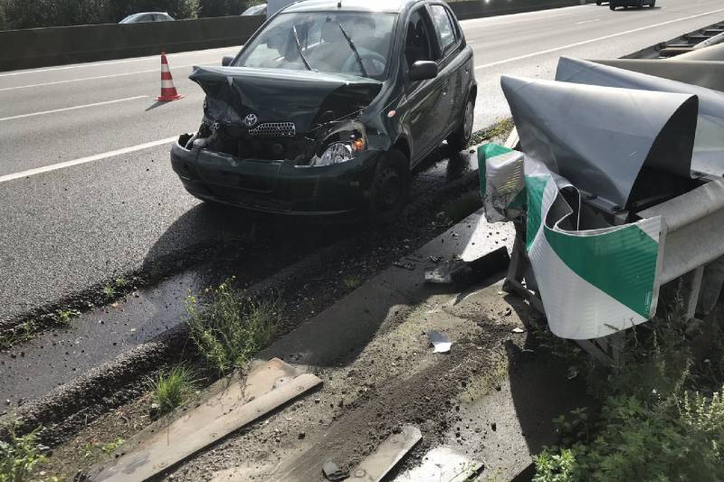 Automobilist ramt Rimob bij afslag