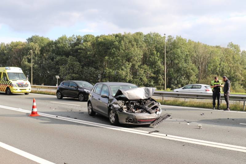 Ongeval tussen meerdere voertuigen