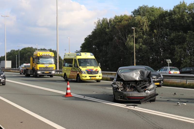 Ongeval tussen meerdere voertuigen