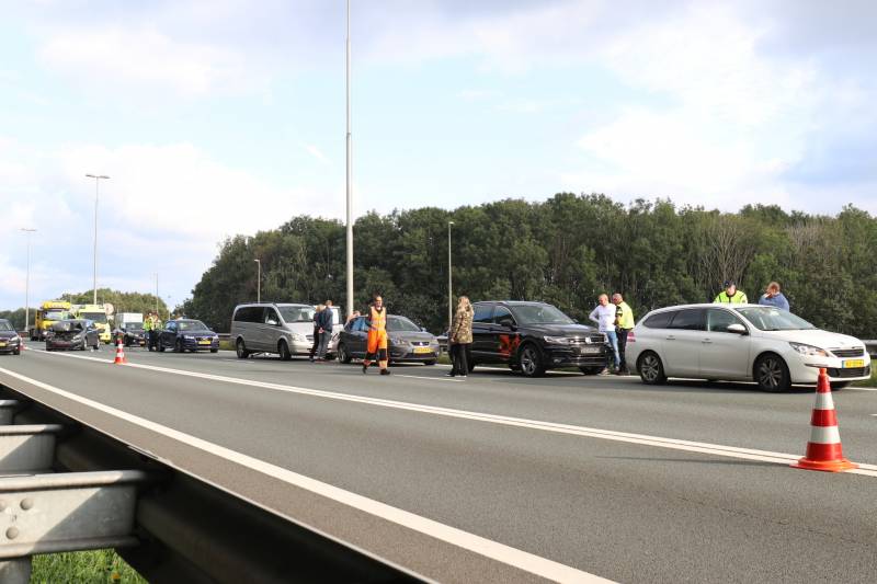 Ongeval tussen meerdere voertuigen