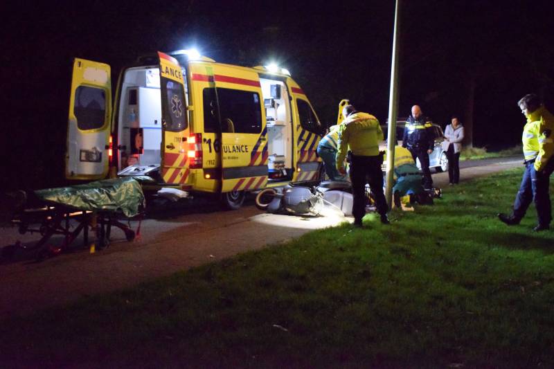 Scooterijder zwaargewond na eenzijdig ongeval