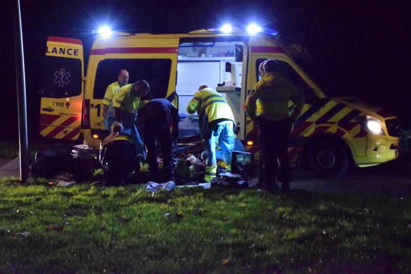 Scooterijder zwaargewond na eenzijdig ongeval