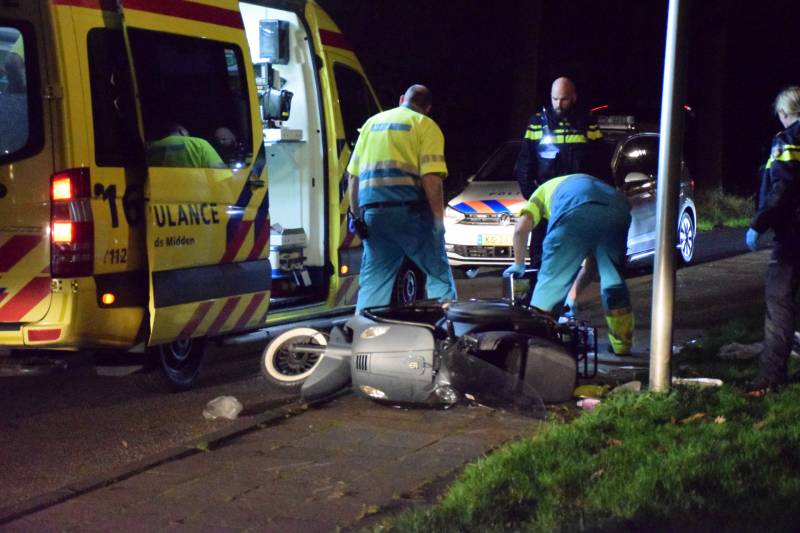 Scooterijder zwaargewond na eenzijdig ongeval