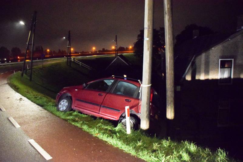 Opnieuw ongeval op dijk ondanks waarschuwingsborden