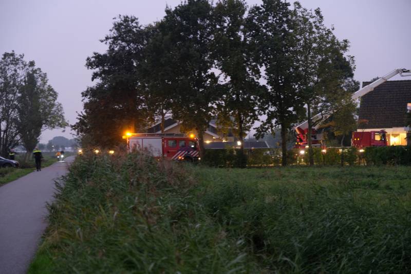 Brandweer druk met schoorsteenbrand