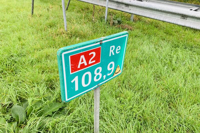 Lange files na klapband vrachtwagen