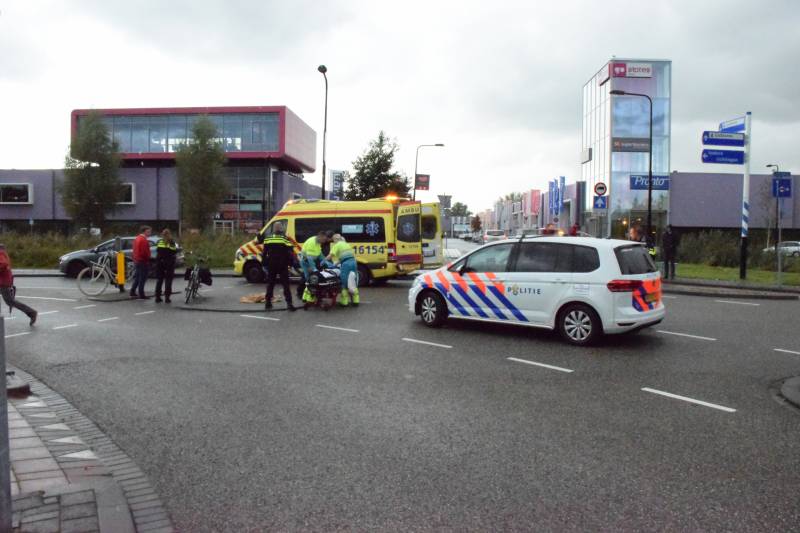 Fietser gewond na aanrijding met auto