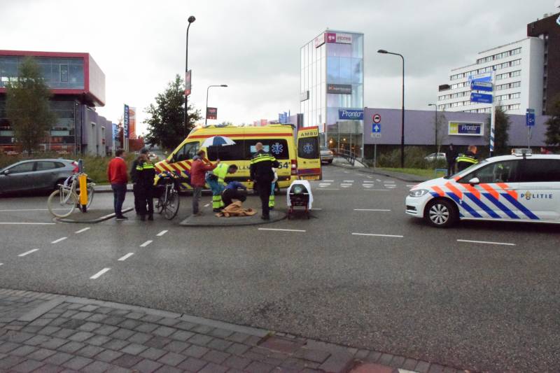 Fietser gewond na aanrijding met auto