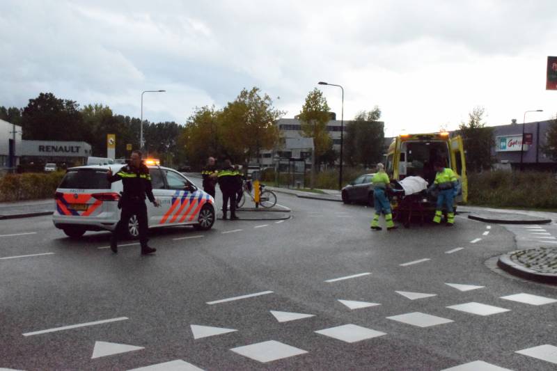 Fietser gewond na aanrijding met auto