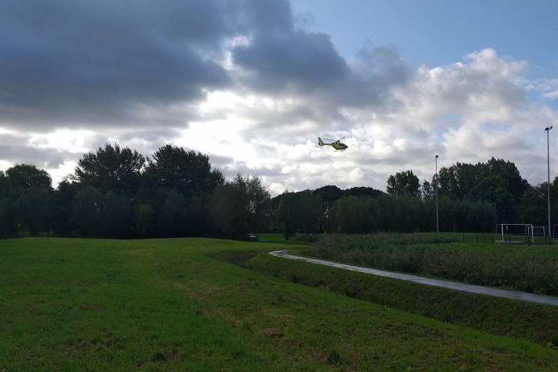 Zoektocht in water na aantreffen van rollator