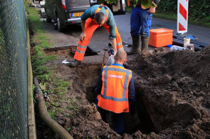 Kapotte riolering zorgt voor sinkhole