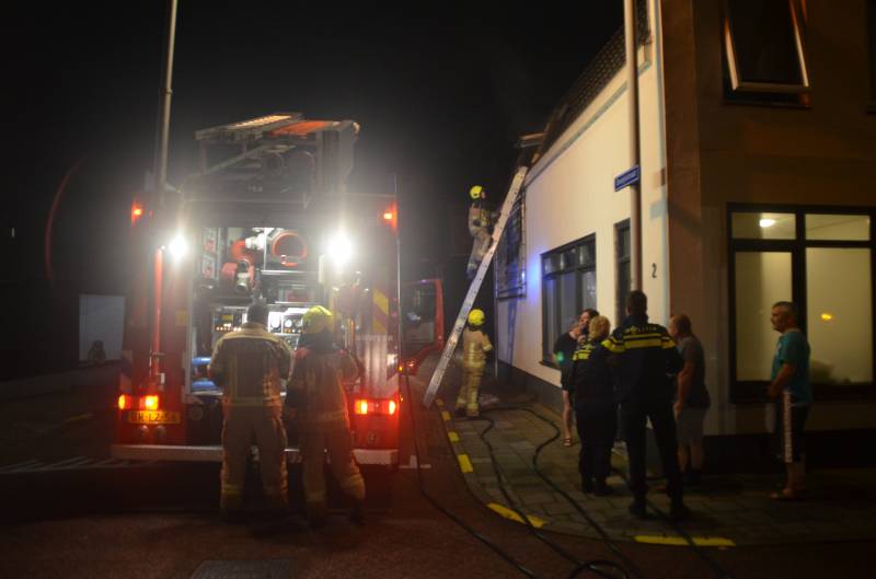 Oven vat vlam in woning