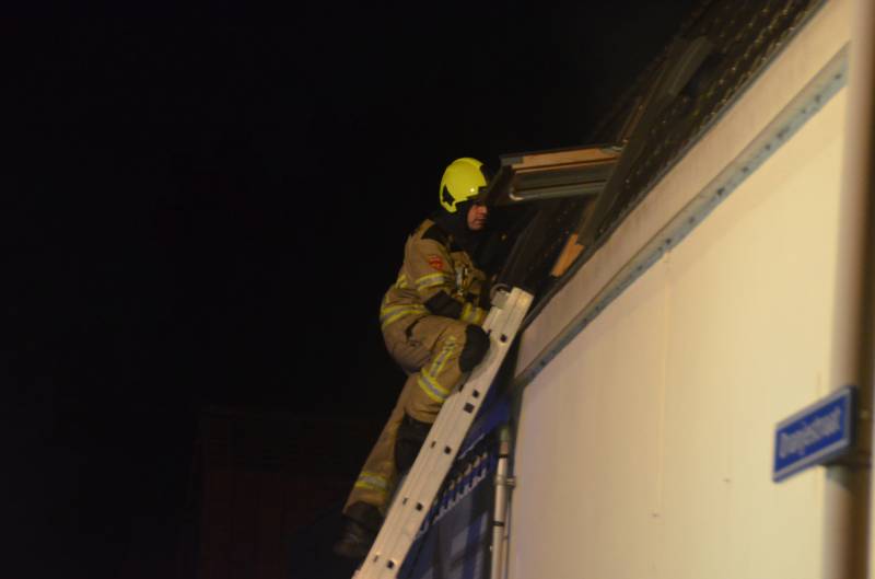 Oven vat vlam in woning