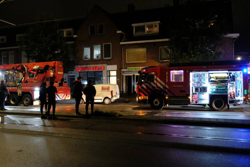 Brand in kebabzaak