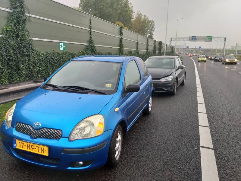 Veel schade na ketting botsing