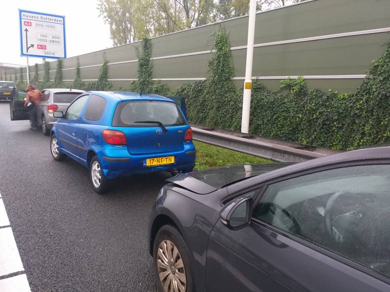 Veel schade na ketting botsing