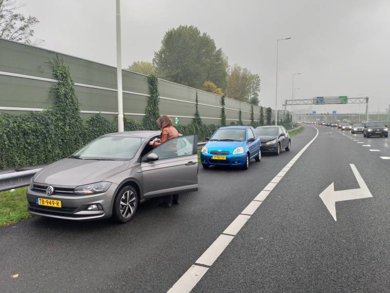 Veel schade na ketting botsing