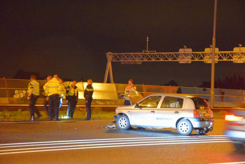 Extreme file na kettingbotsing op snelweg