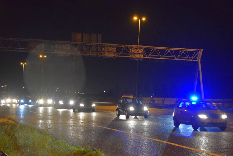 Extreme file na kettingbotsing op snelweg