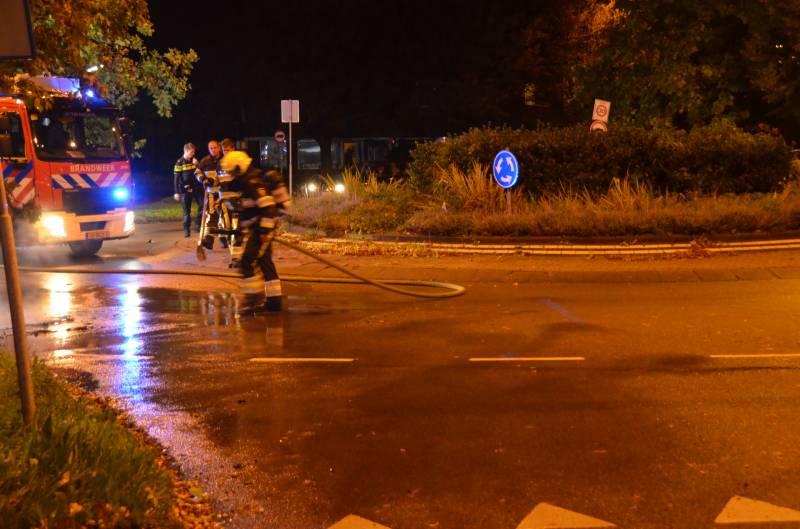 Pizzabrommer gaat in vlammen op