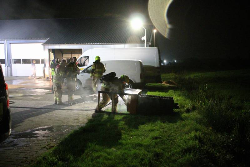 Brand bij houtbewerkingsbedrijf door broei