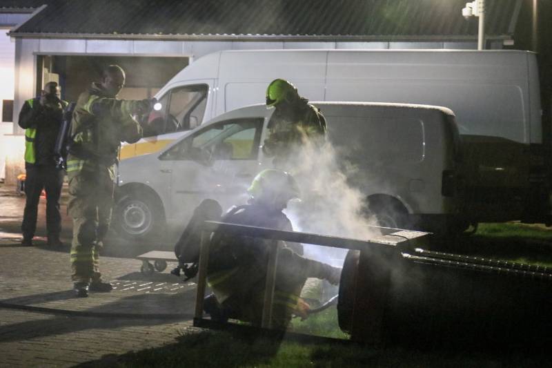 Brand bij houtbewerkingsbedrijf door broei