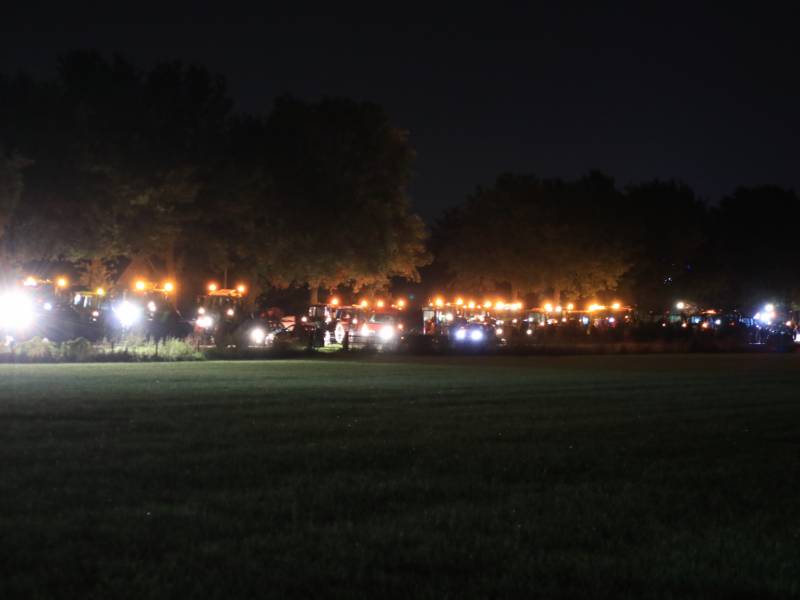 Flinke file en chaos door protesterende boeren