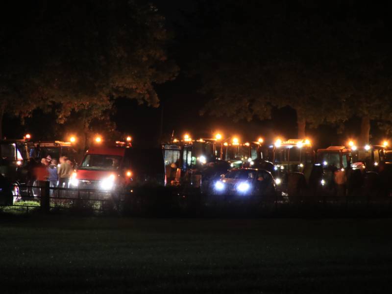 Flinke file en chaos door protesterende boeren