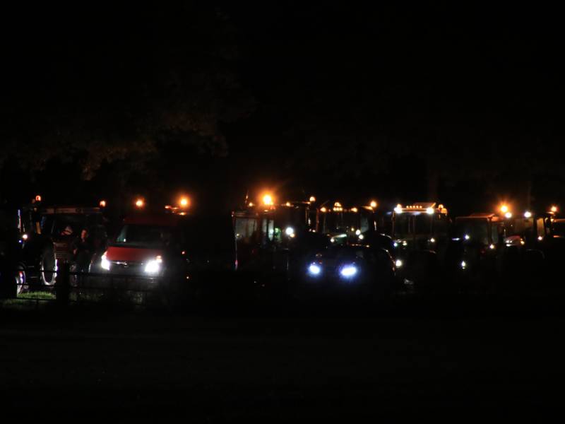 Flinke file en chaos door protesterende boeren