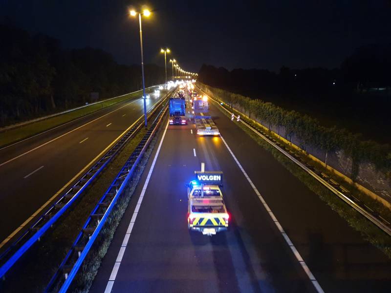 Flinke file en chaos door protesterende boeren