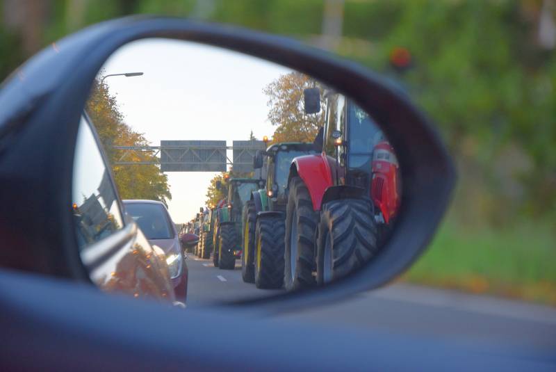 Verkeerschaos door boerenprotest