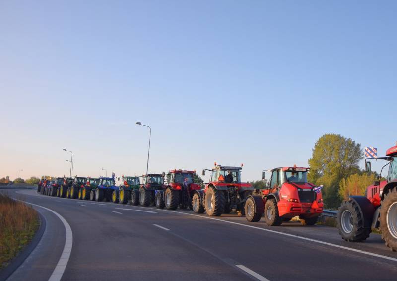 Verkeerschaos door boerenprotest